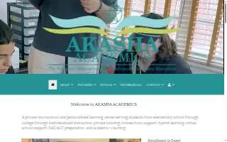 Akasha Academics website