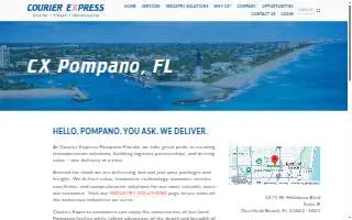 Courier Express of Pompano Beach website