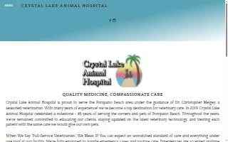 Crystal Lake Animal Hospital website