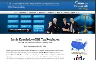 Federal Tax Professionals of Pompano Beach website