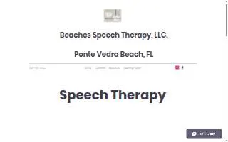 Beaches Speech Therapy website