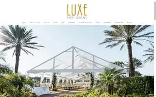 Luxe Party Rentals LLC of Ponte Vedra website