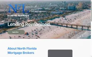 North Florida Mortgage Brokers of Ponte Vedra website
