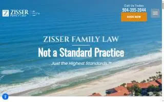 Zisser Family Law of Ponte Vedra website