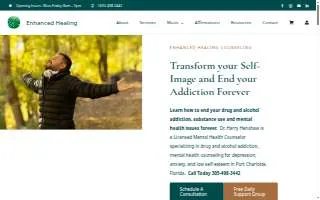 Enhanced Healing Counseling website