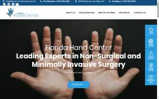 Florida Hand Center website