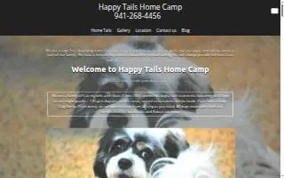 Happy Tails Home Camp website