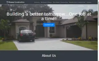 Mossey Construction website