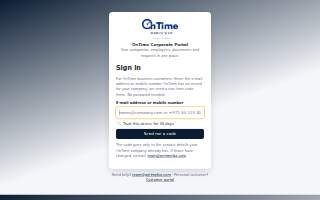 Ontime autoglass website