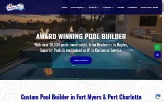 Superior Pools of Southwest Florida Inc. website