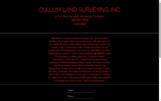 Cullum Land Surveying, Inc. website
