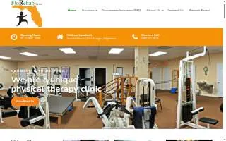 FloRehab Center Physical and Aquatic Therapy Port Orange website