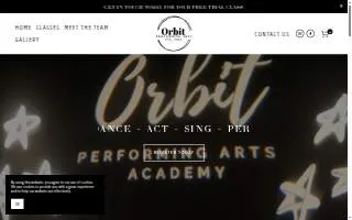 Orbit Performing Arts Academy website
