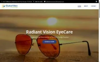 Radiant Vision EyeCare website