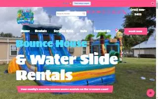 Bouncyville Party Rentals website