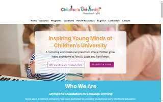 Children's University Preschool of Port St. Lucie website