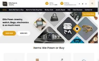 Elite Pawn & Jewelry website