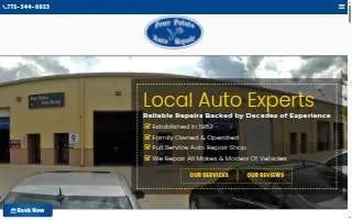Four Points Auto Repair & Service website