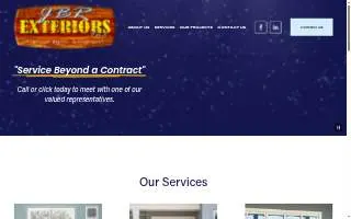 JBR Exteriors, Inc. website