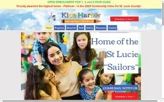 Kids Harbor Learning Center website