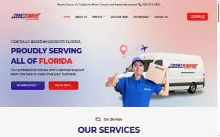 County Couriers & Delivery Service of Princeton website