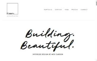 Emcy Interior Design website