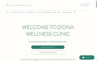 Dona Wellness Clinic website