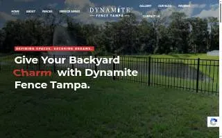 Dynamite Fence Tampa website
