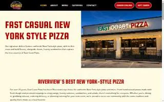 East Coast Pizza of Riverview website
