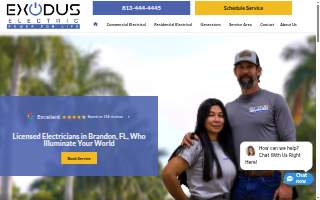 Exodus Electric Corp. website