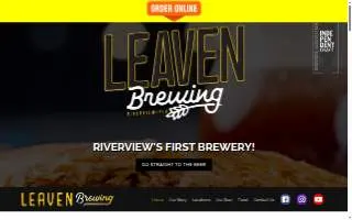 Leaven Brewing of Riverview website