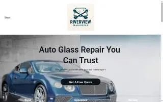 Riverview Glass Repair website