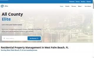 All County Elite Property Management of Riviera Beach website