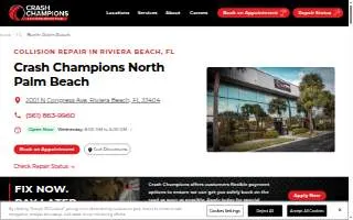 Crash Champions Collision Repair West Palm Beach website