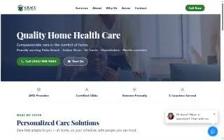 Grace Home Care FL of Riviera Beach website