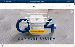 Serta Simmons Bedding website