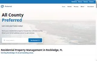 All County Preferred Property Management of Rockledge website