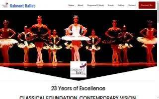 Galmont Ballet home of Galmont Youth Ballet Co. website