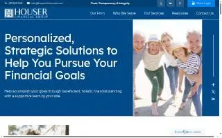 Houser Financial Group website