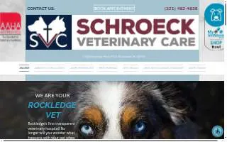 Schroeck Veterinary Care website