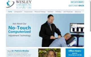 Wesley Chiropractic & Acupuncture website