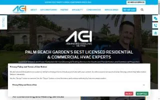 Cleaner Air Heating & Cooling Palm Beach website