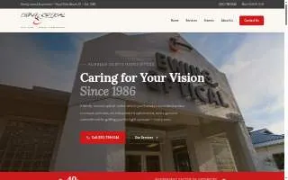 Ewing Optical website