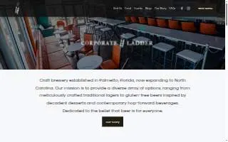 Corporate Ladder Brewing Company of Ruskin website