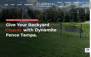 Dynamite Fence Tampa website