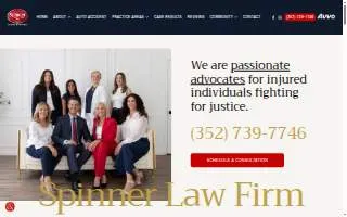 Spinner Law Firm, P. A. - Personal Injury Lawyer Ruskin website