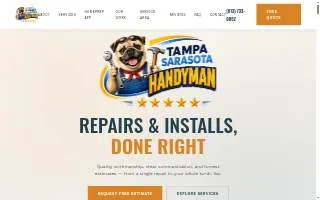 Tampa Sarasota Handyman LLC of Ruskin website