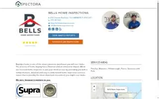 Bells Home Inspections of Safety Harbor website