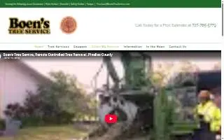 Boen's Tree Service of Safety Harbor website