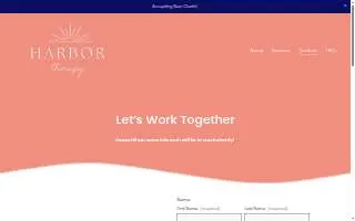 Harbor Therapy LLC website